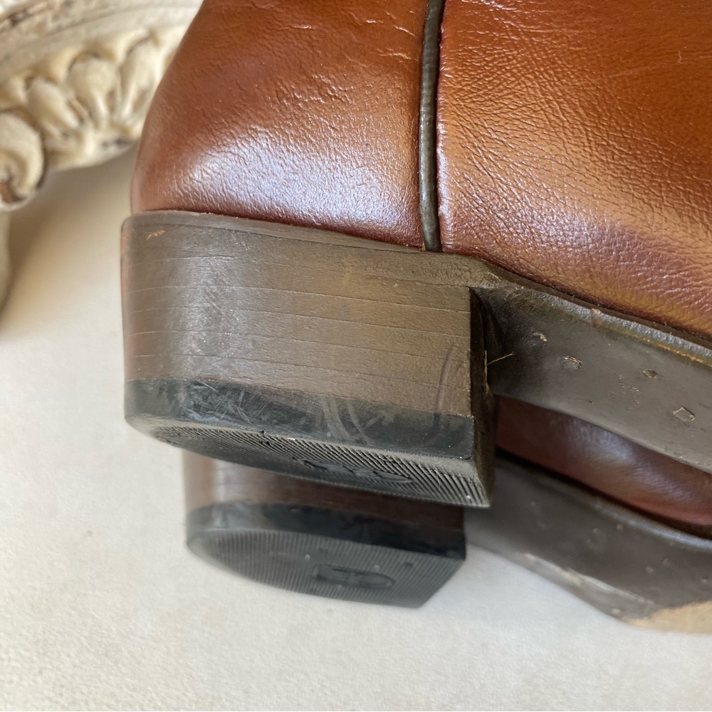 Dan Post Milwaukee Leather 13” Western Cowboy Boots Mens 10.5 Extra Wide Brown - Picture 5 of 9